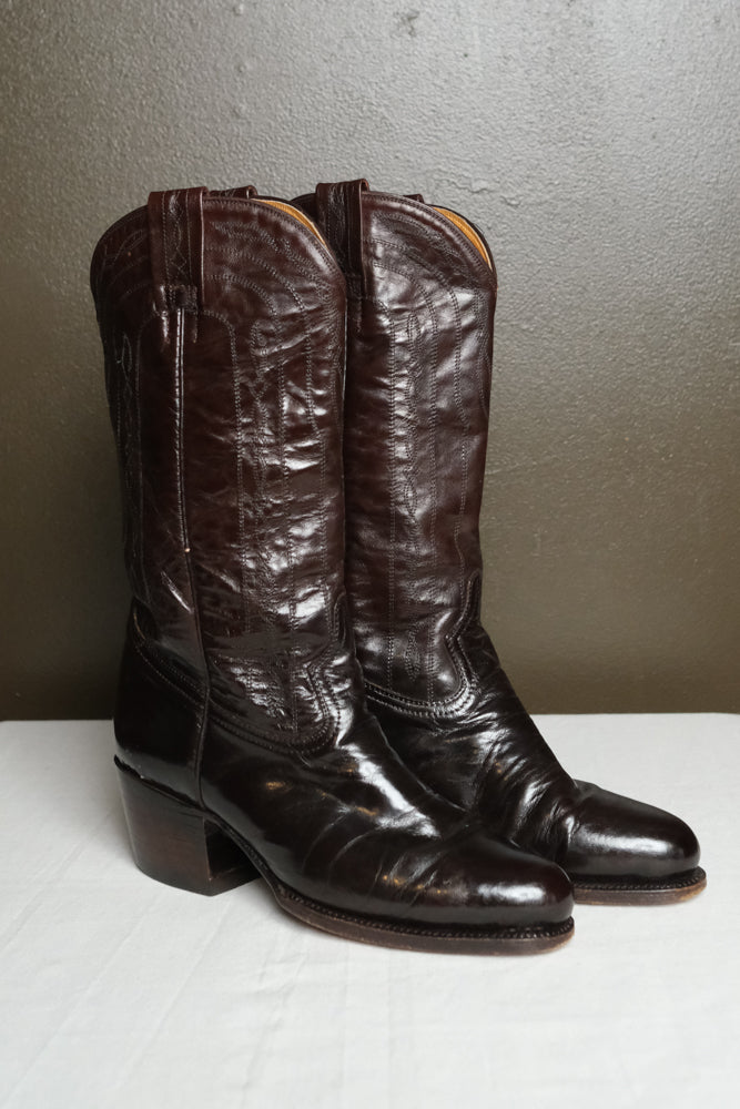 Dark Chocolate Cowboy Boots