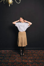 Load image into Gallery viewer, Celine Tan Pleated Skirt
